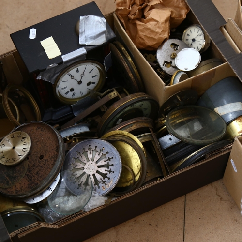 399 - A boxful of clocks and clock parts