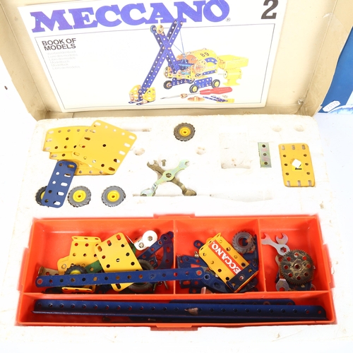 509 - A Vintage Meccano construction set, Meccano action troopers power commando boxed set, and the Meccan... 