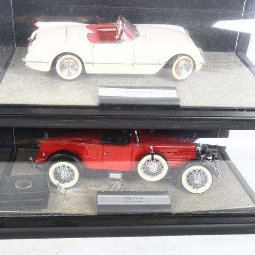 511 - FRANKLIN MINT LTD - a group of diecast vehicles in accompanying display cases, including 1953 Corvet... 