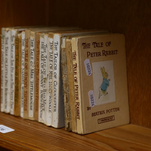 536 - A quantity of Beatrix Potter books, including The Tale of Peter Rabbit, The Tailor of Gloucester, Th... 