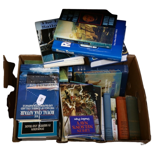 538 - A quantity of nautical and maritime literature, including such books as In Search Of Columbus by Hun... 