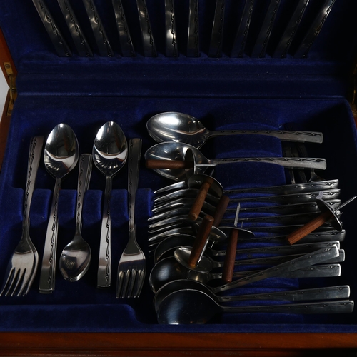 823 - VINERS - a quantity of stainless steel cutlery including canteen for 6 people, and 3 other boxed set... 