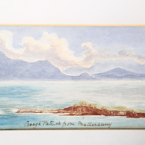 2841 - Michael Anthony Shrapnel Buddulph (1823 - 1904), view of Croagh Patrick from Castle Boar and Mallera... 