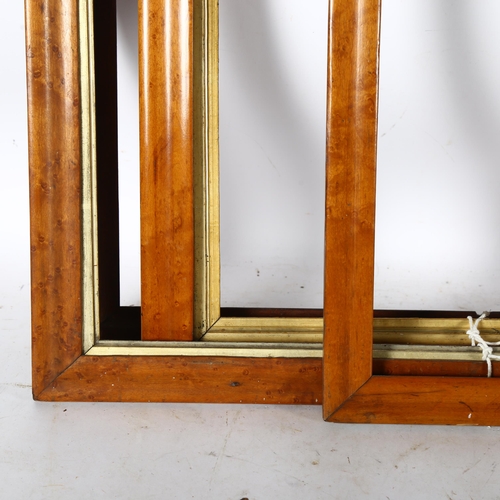 2847 - 3 various Victorian maple frames, rebate sizes 71.5cm x 54cm, and 2 x 71cm x 56cm, and a mahogany fr... 