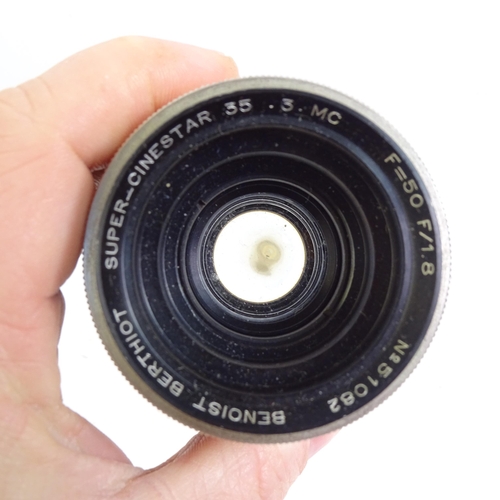 232 - WITHDRAWN - A quantity of Vintage cine lenses, including Taylor-Hobson, Super 6, Angeneux, Som-Berth... 