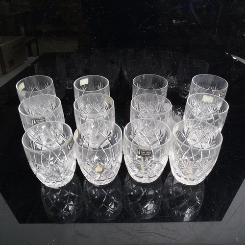 257 - WHITEFRIARS - 2 boxes of Whisky glasses in original wrapping, H9cm, a quantity of 12 Whitefriars She... 