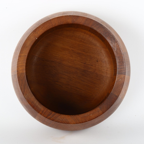 23 - Jens Quistgaard for Dansk Design, a 1950s' teak salad bowl, makers stamp to base, diameter 21cm