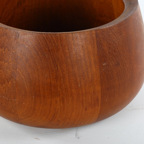 23 - Jens Quistgaard for Dansk Design, a 1950s' teak salad bowl, makers stamp to base, diameter 21cm