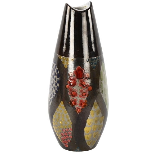 33 - Ingrid Atterberg for Upsala Ekeby, a glazed ceramic Mimosa vase, made 1952-54, model No 2099, height... 