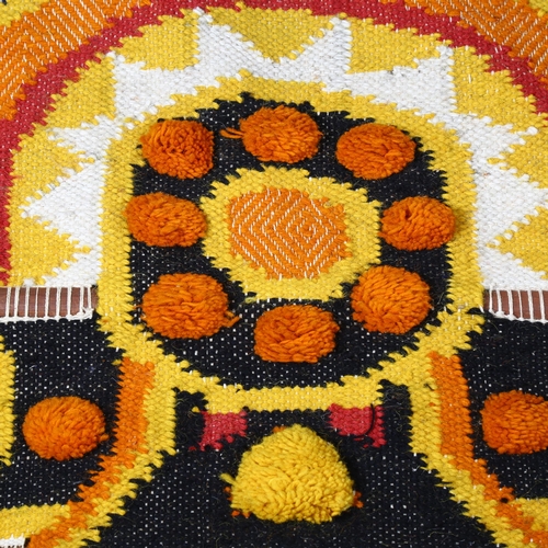 61 - Don Freedman, a 1970s' wool and natural fibre tapestry wall hanging, length 114cm, width 76cm