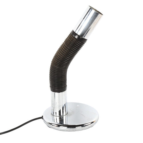 78 - Mario Bellini for Targetti Sankey, a 1970s' chromed elbow desk lamp, with makers label, height 36cm