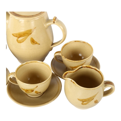 118 - Harry and May Davis, Crowan Pottery (1946-62), Cornwall, a studio pottery coffee set with maker's ma... 