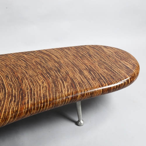 83 - Clayton Tugonon for Snug Furniture, a contemporary organic design coffee table, length 160cm, width ... 