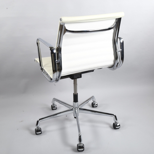 9 - Charles and Ray Eames, a Vitra EA117 Aluminium Group chair, impressed makers mark, height 96cm