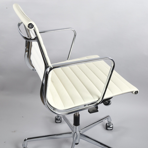 9 - Charles and Ray Eames, a Vitra EA117 Aluminium Group chair, impressed makers mark, height 96cm