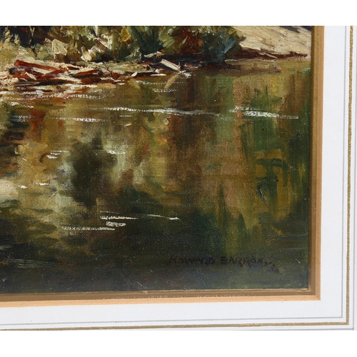 532 - Howard Barron (1900 - 1991), reflections - Macdonald River Australia, signed, 34cm x 45cm, framed