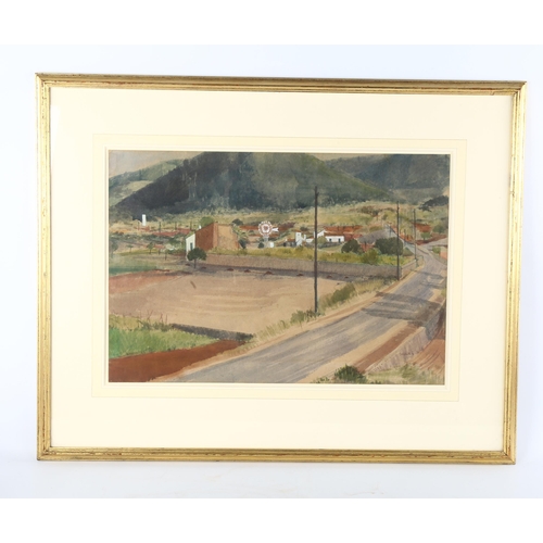 310 - Erik Smith RWS (1914 - 1973), Mediterranean landscape, watercolour, signed, 34cm x 50cm, framed