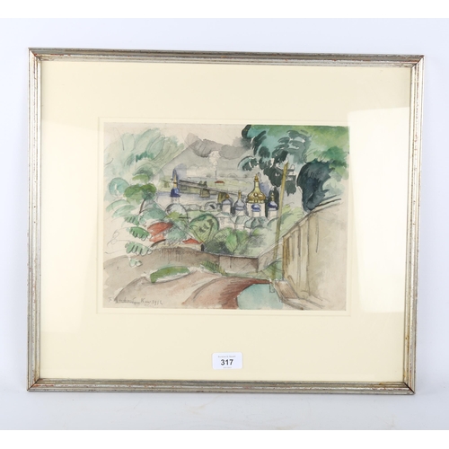 317 - Jean Marchand (1883 - 1940), Kiev 1912, signed, 23cm x 31cm, framed