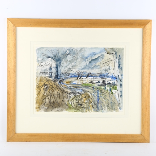 356 - Chris Chasey, 2 woodland landscapes, watercolours, signed, largest 39cm x 56cm, framed (2)