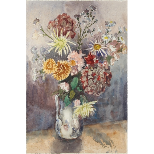 363 - Late 20th century still life, watercolour, unsigned, 54cm x 36cm, framed