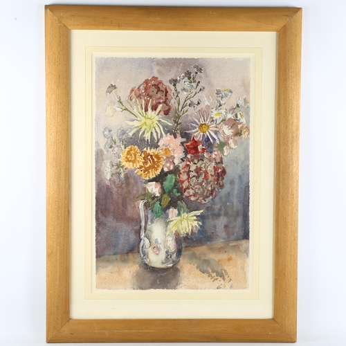 363 - Late 20th century still life, watercolour, unsigned, 54cm x 36cm, framed