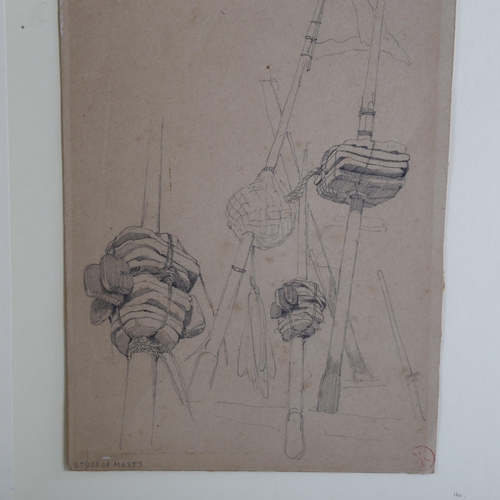 380 - A group of 19th/20th century pencil drawings, various artists (5)