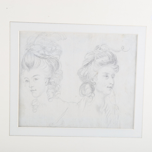 390 - 4 pencil and ink drawings, including works by John Ward RA, Harry Morley, and G H B Holland, mounted... 