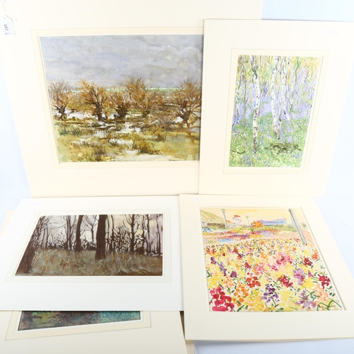 397 - Jean Howell, group of 6 watercolours, various subjects, mounted (6)