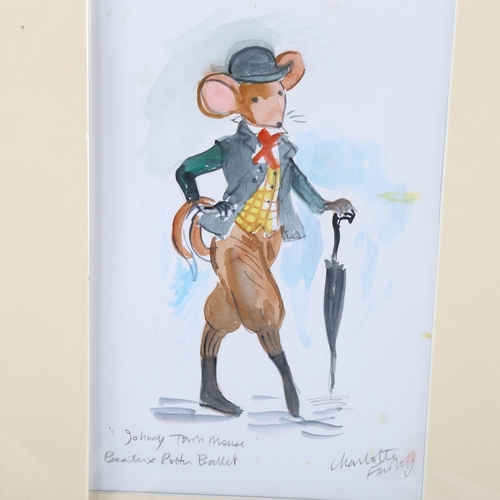 432 - Charlotte Fawley, Tales of Beatrix Potter (The Royal Ballet), original costume designs, watercolour,... 