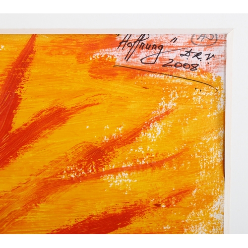 433 - Dietmar Volmar, folder of acrylic/gouache compositions on card (6)