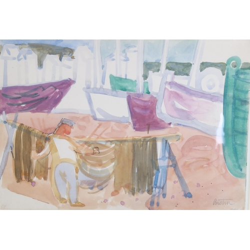 441 - Austin Taylor (1908 - 1992), 3 Hastings scenes, watercolour, mounted