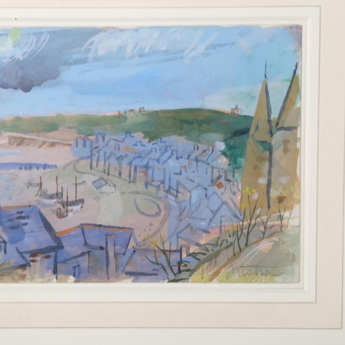 446 - Austin Taylor (1908 - 1992), 5 coastal and village scenes, 1 framed + 4 mounted (5)