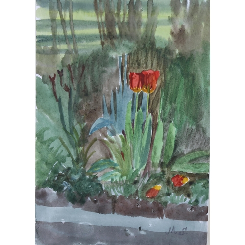 449 - Maurice Sheppard (born 1947), 5 botanical and garden scenes, mounted (5)