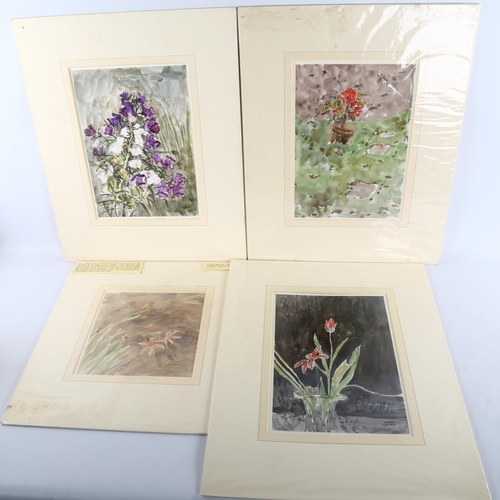 450 - Maurice Sheppard (born 1947), 5 botanical and garden scenes, mounted (5)