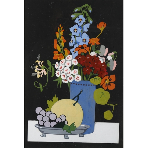 470 - John Hall Thorpe (1874 - 1947), still life, unsigned, gouache on black paper, unsigned, 42cm x 29cm,... 