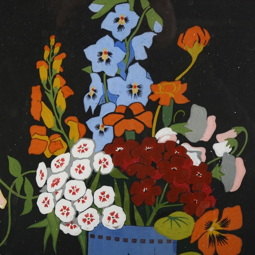 470 - John Hall Thorpe (1874 - 1947), still life, unsigned, gouache on black paper, unsigned, 42cm x 29cm,... 