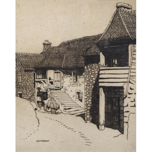 485 - Eric Hesketh Hubbard (1892 - 1957), rag yard, etching, signed in pencil, dated 1924, image 27cm x 22... 