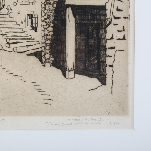 485 - Eric Hesketh Hubbard (1892 - 1957), rag yard, etching, signed in pencil, dated 1924, image 27cm x 22... 