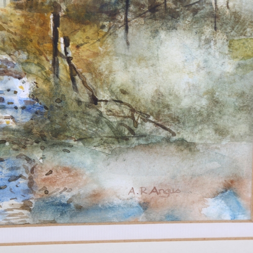 499 - Russell Angus, the forester's cottage, watercolour, signed, 25cm x 36cm, framed, provenance: The Row... 