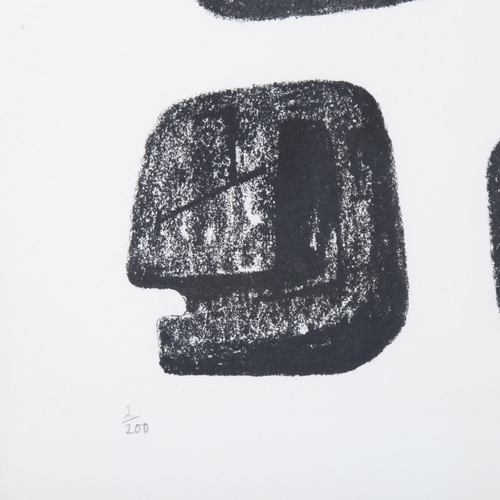 500 - Henry Moore (1898 - 1986), six stones, lithograph, 1973, signed in pencil, no. 2/200, sheet size 35c... 