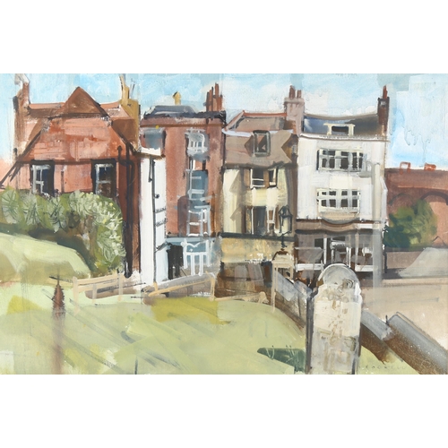 503 - Samuel Dodwell, Hastings buildings, watercolour, signed, 37cm x 54cm, framed