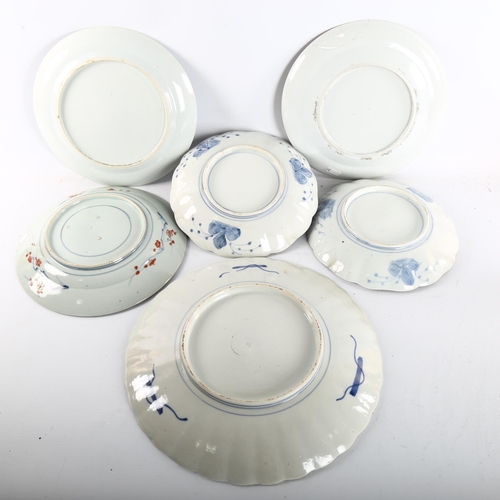 186 - A group of 6 Chinese porcelain plates, largest 31cm diameter