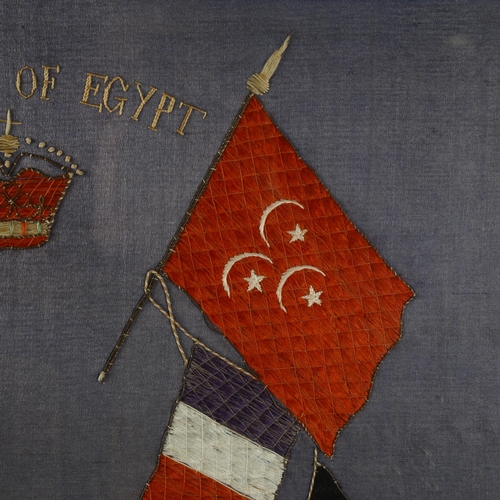 260 - A First World War period flag tapestry, 