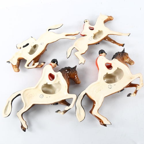 274 - 4 Beswick wall hanging hunting figures, model nrs' 1505 x 2, 1514 & 1513, longest 22cm