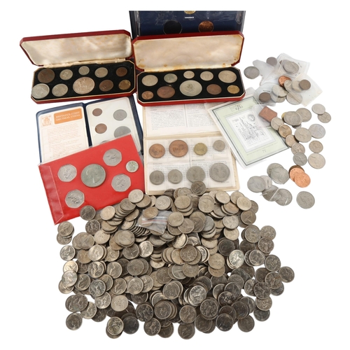 294 - British coins sets and other loose coins