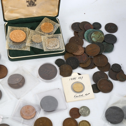 296 - A collection of Channel Islands coinage