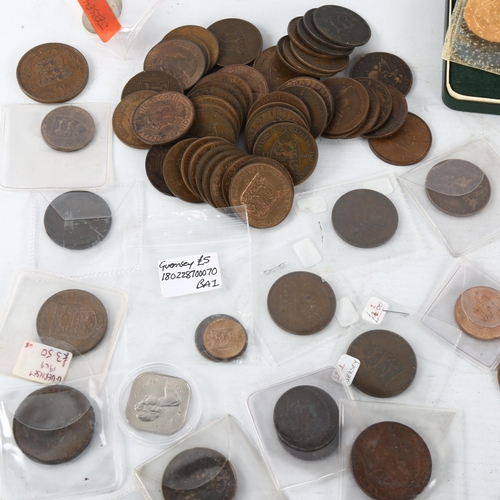 296 - A collection of Channel Islands coinage