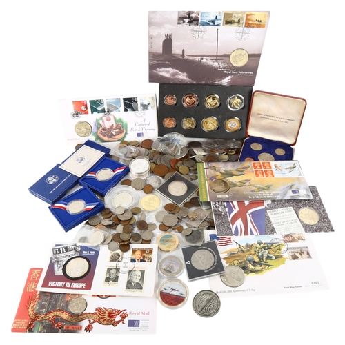 298 - A collection of commemorative and foreign coins