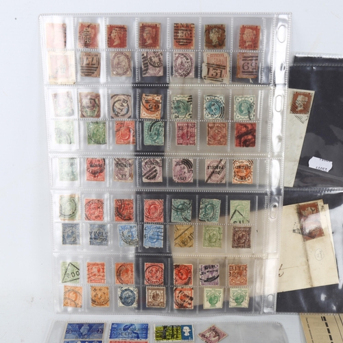 300 - A small collection of Penny Reds and other British postage stamps