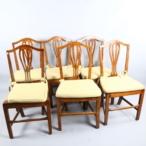 232 - A set of 6 Georgian Hepplewhite style country dining chairs